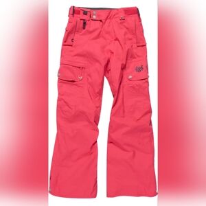 686 Small Women's Pink Snow Pants leg vents